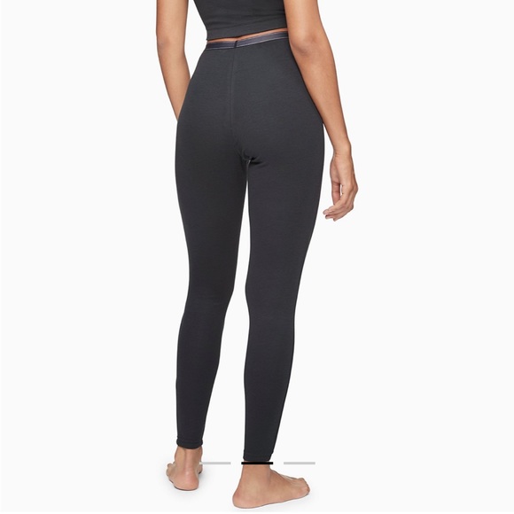 Calvin Klein Ribbed Sleep Leggings - Picture 1 of 12